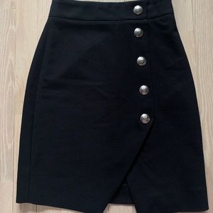 Maje High Waisted Mini Black Pencil Skirt XS unworn